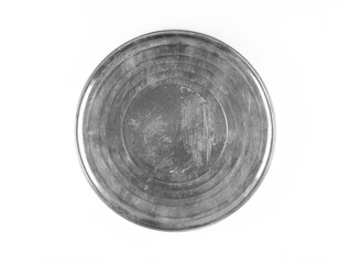 vintage metal film case isolated on white background