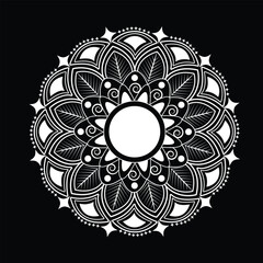 Seamless vector mandala pattern design