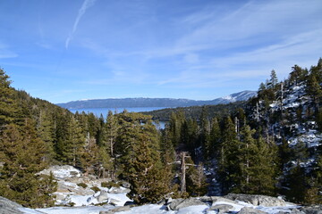 snow covered mountains