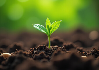 seeds sprout natural soils promoting healthy tree growth development proper care