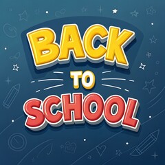Fototapeta premium Back to School - Social Ads Banner Design