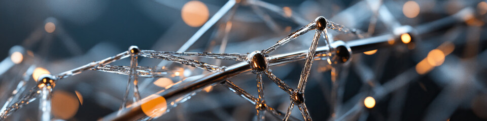 Interconnected Metallic Structure with Nodes and Strands