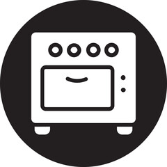 oven glyph icon