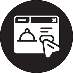 Order Food glyph icon