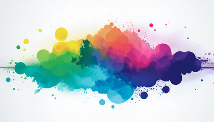 Obraz premium abstract colorful splashes background