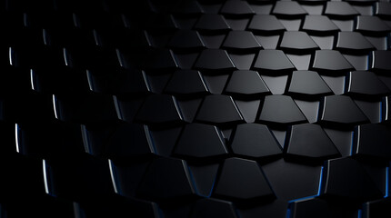 blue hexagonal abstract background