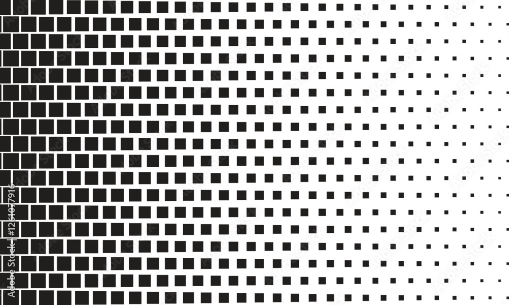Aufkleber abstract rectangle big to small dot pattern can be used background.