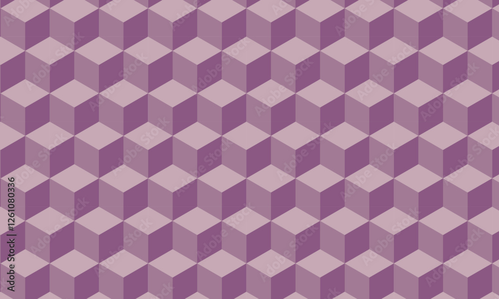 Aufkleber abstract purple cube pattern can be used background.