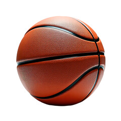 Obraz premium A basketball, textured orange with black grooves for sport, athletic, design or basketball concept