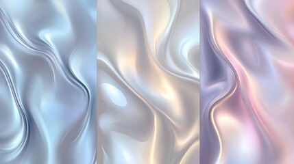 Obraz premium Light silver and gray vector background with a smooth, blurred gradient effect. A stylish and elegant pattern, perfect for branding, design projects, and brand books.