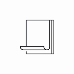 wallpaper sticker apply icon sign vector