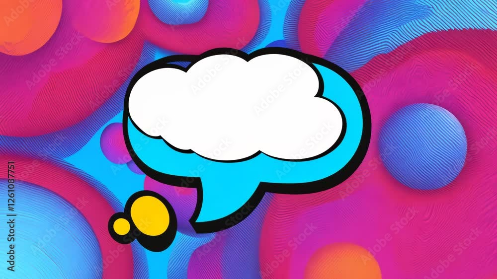 Aufkleber a white circle with a black border. the circle is in the middle of a colorful background. there is n