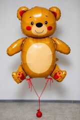 balloon big brown bear valentines day