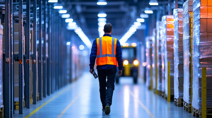 Modern logistics center with organized storage and efficient workflow