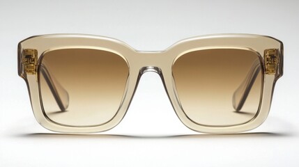 Fototapeta premium Stylish oversized sunglasses with gradient lenses reflecting summer vibes for sunny adventures