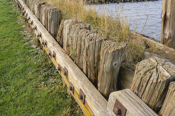 Oude Schutsluis, Monument in Morkwerum, Netherlands.