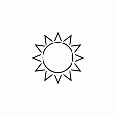 bright sun icon sign vector