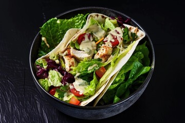 Flavorful Chicken Wrap with Dijon Mustard and Adobo Sauce Infusion