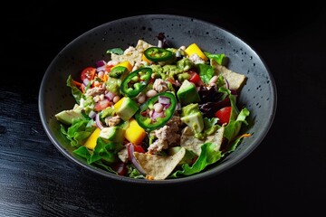 Spicy Pickled Jalapenos Add a Kick to This Flavorful Taco Salad