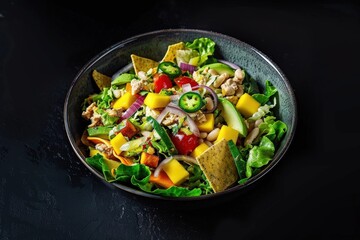 Fresh Mango Chunks Bring Tropical Flavors to This Colorful Salad