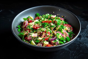 Spicy Cumin Flavored Tuna Salad with Garlic and Lemon