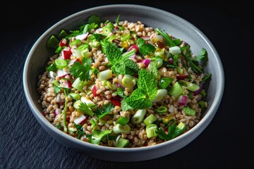 Crunchy Scallions and Cilantro