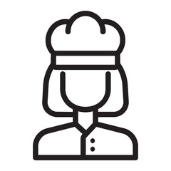 chef line icon