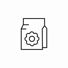 garden sack icon sign vector