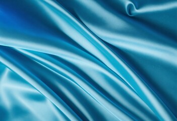 Fabric blue background. Satin textile texture.

