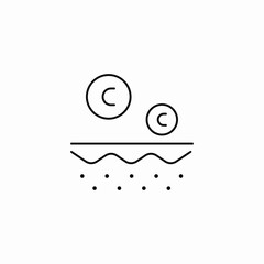 skin nutrients icon sign vector