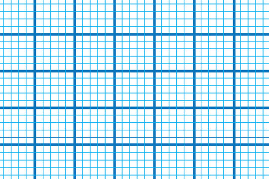 Graph paper background. blue and black grid square graph line full page on white paper background. EPS 10.