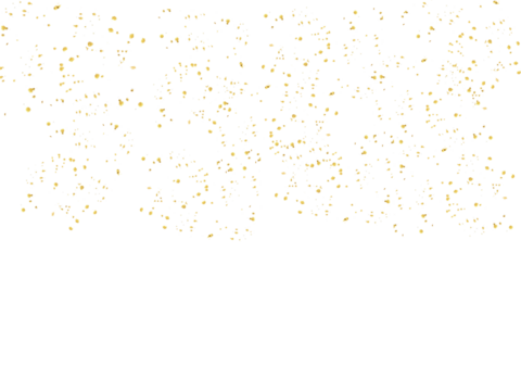 golden dots isolated white background cutout