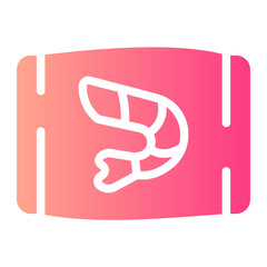 frozen food gradient icon