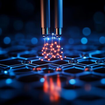 Heat-sensitive nanomaterials dynamically adjusting conductivity, futuristic science