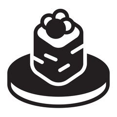 sushi glyph icon