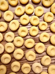 The photo shows dumplings made from boiled potatoes, eggs and flour. A traditional Polish dish.
