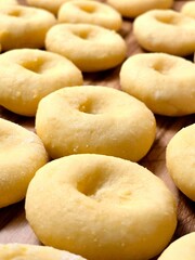 The photo shows dumplings made from boiled potatoes, eggs and flour. A traditional Polish dish.
