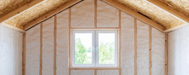 Fototapeta premium Smart home insulation using dynamic thermal conductive materials for energy savings
