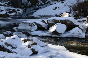 Beautiful winter wonderland at Eagle Falls Lake Tahoe