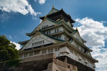 Reconstructed Osaka Castle is a Japanese castle located in Osaka, Japan.
