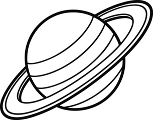 Blue saturn vector illustration. Blue saturn vector illustration. Space planet and stars design vector illustration.  © Bharotray