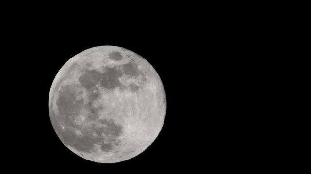 full moon in the night sky
