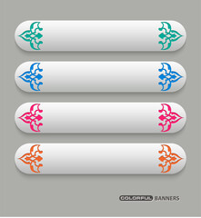 Colorful Step-by-Step Infographic Banner with Decorative Elements