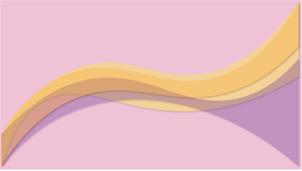 Abstract pink background with multicolored waves. Aesthetic background with wavy texture.