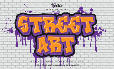 Graffiti street art text effect