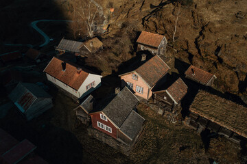 Norweskie domy z lotu ptaka © Ernest