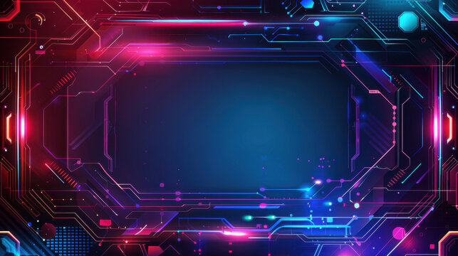 neon gaming background