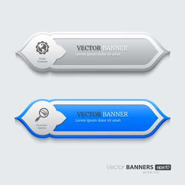 Silver Rounded Banner