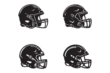 Football helmet silhouette