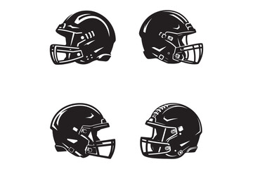 Football helmet silhouette